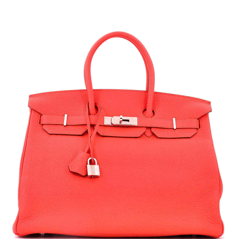 Hermes Birkin 35 Orange Togo with Palladium Hardware